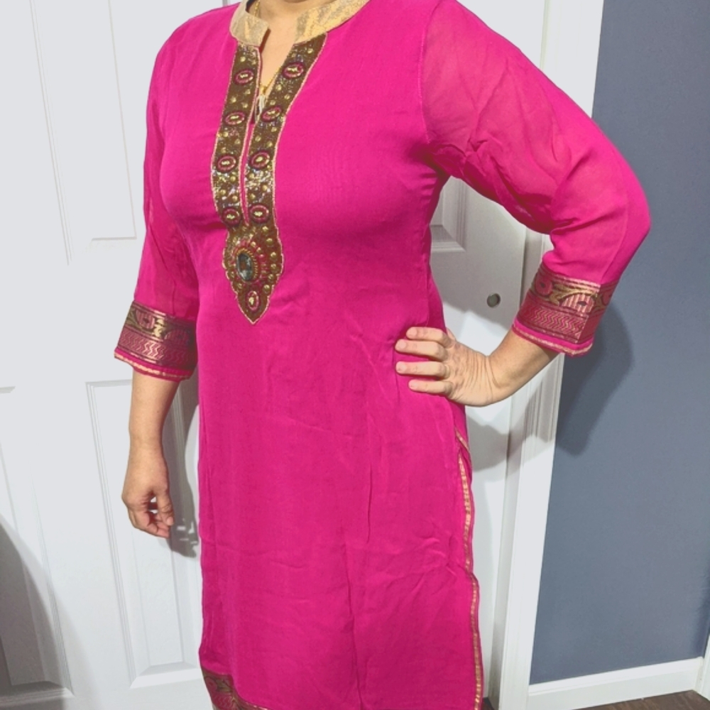 Pink Indian dress top/ kurti